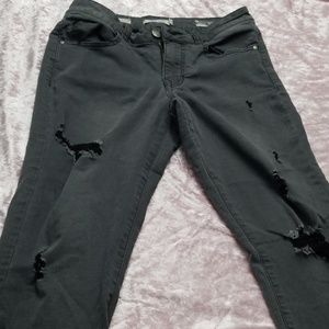 Grey ripped leggings